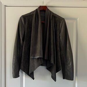 Blank NYC Women's Gray Draped Jacket
